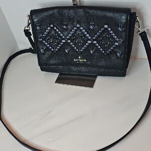 Kate Spade Black and Purple Crossbody Bag